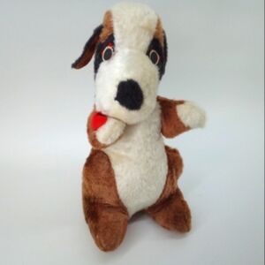 Vintage Superior Toy and Novelty Inc. 1960s Made in Korea St. Bernard Dog Plush